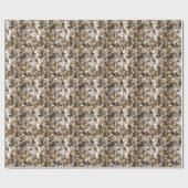 Farbenfrohes Leopard-Zebra-Tarnmuster Geschenkpapier (Flach)