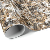 Farbenfrohes Leopard-Zebra-Tarnmuster Geschenkpapier (Rolleneckpunkt)