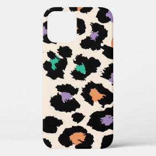 Farbenfrohes Leoparden-Tierdesign und Hintergrundd Case-Mate iPhone Hülle