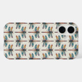 Farbenfrohes Libellenmuster Case-Mate iPhone Hülle (Rückseite (Horizontal))