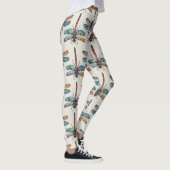Farbenfrohes Libellenmuster Leggings (Rechts)