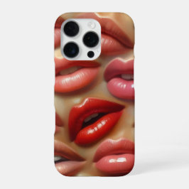 Farbenfrohes Lippenmuster iPhone-Hülle iPhone 16 Pro Hülle