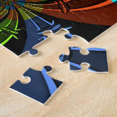 Farbenfrohes Maasai-Schild-Design Puzzle (Seite)
