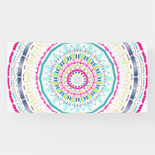 farbenfrohes Mandala Banner