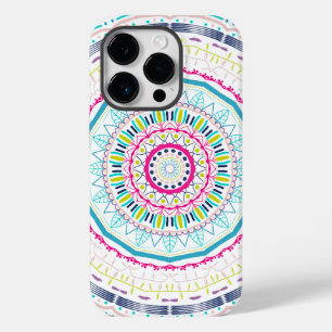 farbenfrohes Mandala Case-Mate iPhone 14 Pro Hülle