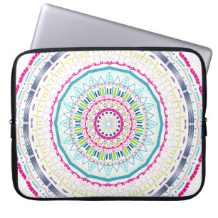 farbenfrohes Mandala Laptopschutzhülle