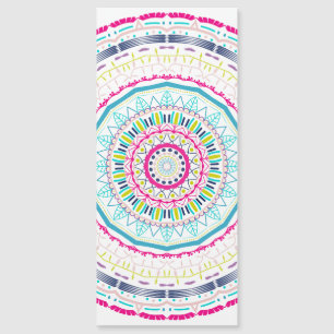 farbenfrohes Mandala Magnetkarte