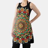 Farbenfrohes Mandala-Muster Boho-Punkt Schürze (InSitu)