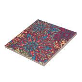 Farbenfrohes Mandala-Muster Fliese (Seite)
