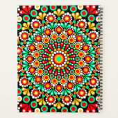 Farbenfrohes Mandala-Muster Planer Boho-Punkt (Rückseite)