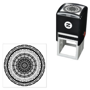 farbenfrohes Mandala Permastempel