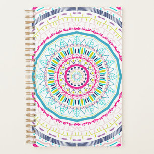 farbenfrohes Mandala Planer