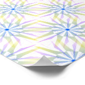 Farbenfrohes Mandala-Starburst-Muster Poster (Ecke)