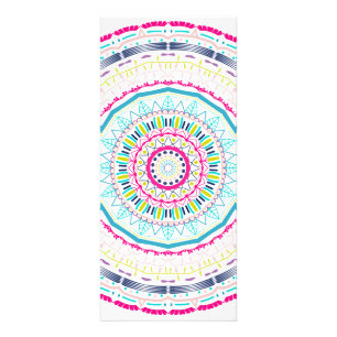 farbenfrohes Mandala Werbekarte