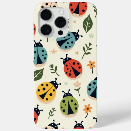 Farbenfrohes Marienkäfer-Muster iPhone/iPad-Hülle Case-Mate iPhone Hülle (Rückseite)