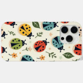 Farbenfrohes Marienkäfer-Muster iPhone/iPad-Hülle Case-Mate iPhone Hülle (Rückseite (Horizontal))