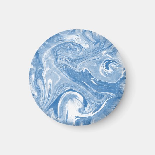 Farbenfrohes Marmorkunstmuster. Magnet (Vorne)