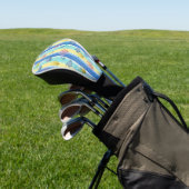 Farbenfrohes Meeresleben-Küstenmuster (10) Golf Headcover (In SItu)