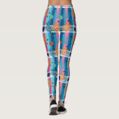 Farbenfrohes Meeresleben-Küstenmuster (11) Leggings (Rückseite)