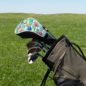 Farbenfrohes Meeresleben-Küstenmuster (5) Golf Headcover (In SItu)