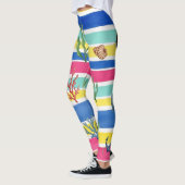 Farbenfrohes Meeresleben-Küstenmuster (7) Leggings (Links)