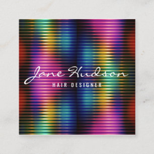 Farbenfrohes minimalist elegantes Design Quadratische Visitenkarte