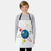 Farbenfrohes Modell des Atoms Schürze (Getragen)