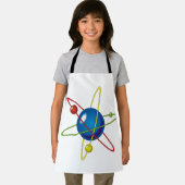 Farbenfrohes Modell des Atoms Schürze (Insitu)