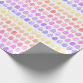 Farbenfrohes modernes Ostereier-Muster  Geschenkpapier (Ecke)