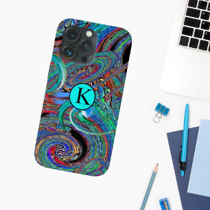 Farbenfrohes Monogramm Trendiges abstraktes Case-M Case-Mate iPhone Hülle