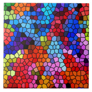 Farbenfrohes Mosaik Fliese