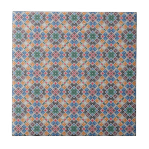 Farbenfrohes Mosaikfliesenmuster Fliese