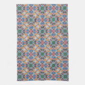Farbenfrohes Mosaikfliesenmuster Geschirrtuch (Vertikal)