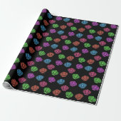 Farbenfrohes Muschelmuster Geschenkpapier (Ungerollt)