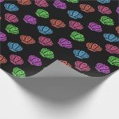 Farbenfrohes Muschelmuster Geschenkpapier (Ecke)