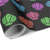 Farbenfrohes Muschelmuster Geschenkpapier (Rolleneckpunkt)