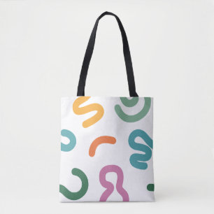 Farbenfrohes Muster aus abstrakten Formen Tasche
