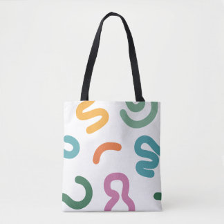 Farbenfrohes Muster aus abstrakten Formen Tasche