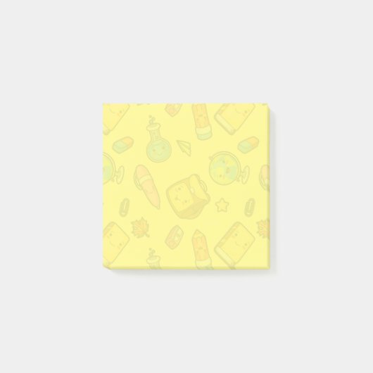 Farbenfrohes Muster für Schulmaterial Post-it Klebezettel (Vorderseite)