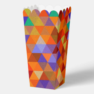Farbenfrohes Muster geometrischer Formen 12 Geschenkschachtel