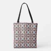 Farbenfrohes Muster geometrischer Formen – Moderne Tasche (Rückseite)