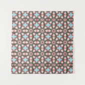 Farbenfrohes Muster geometrischer Formen – Moderne Wandteppich (Vorderseite (Horizontal))