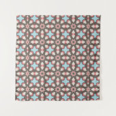 Farbenfrohes Muster geometrischer Formen – Moderne Wandteppich (Vorderseite)