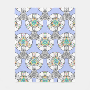Farbenfrohes nahtloses Mosaik, das Streifenmuster Fleecedecke