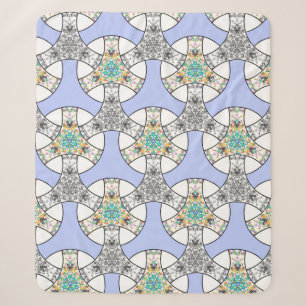 Farbenfrohes nahtloses Mosaik, das Streifenmuster Sherpadecke