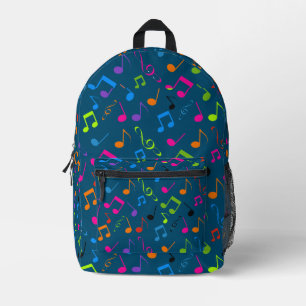 Farbenfrohes Noten-Design-Rucksack Bedruckter Rucksack