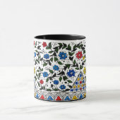 Farbenfrohes osmanisches florales Muster Wrap-Arou Tasse (Zentrum)