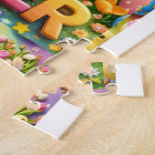 Farbenfrohes Osterfeier-Puzzle Puzzle (Seite)