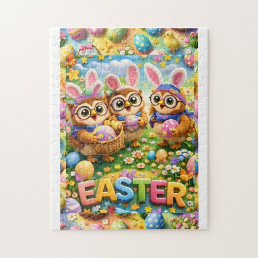 Farbenfrohes Osterfeier-Puzzle Puzzle (Vertikal)