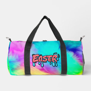 Farbenfrohes Ostern-Drip-Text-Graffiti-Style-Desig Duffle Bag